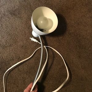 white bending light